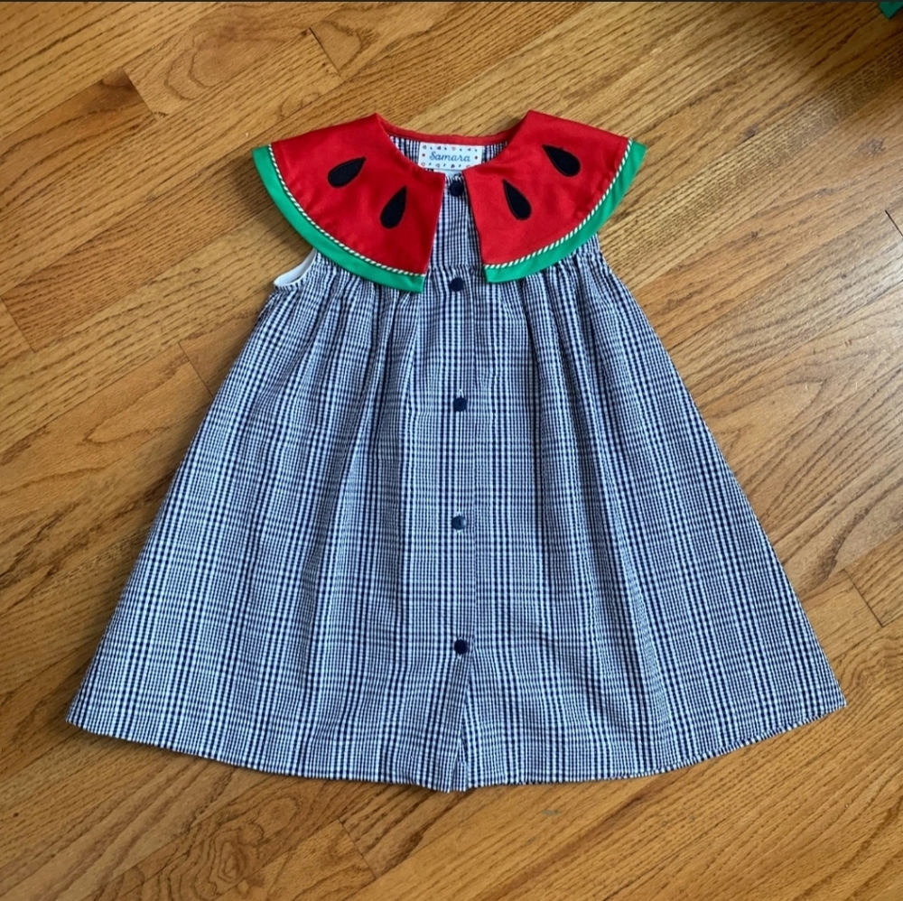 Vintage 90's Samara watermelon dress